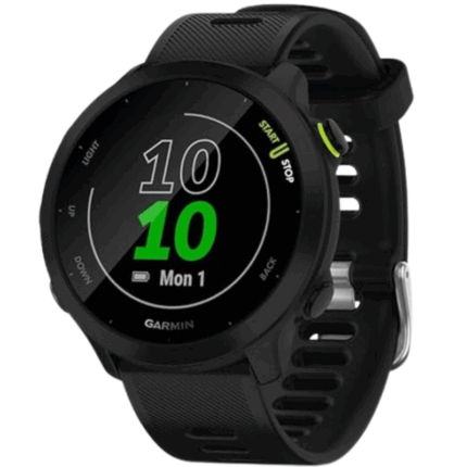 Garmin Forerunner 55 GPS Running Watch with Daily Suggested Workouts Up to 2 weeks of Battery Life - Black