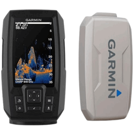 Garmin 010-02550-00 Striker Vivid 4cv Easy-to-Use 4-inch Color Fishfinder and Sonar Transducer Vivid Scanning Color Palettes