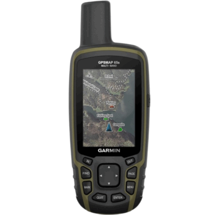 Garmin GPSMAP 65s Button-Operated Handheld with Altimeter and Compass Expanded Satellite Support and Multi-Band Technology 2.6" Color Display