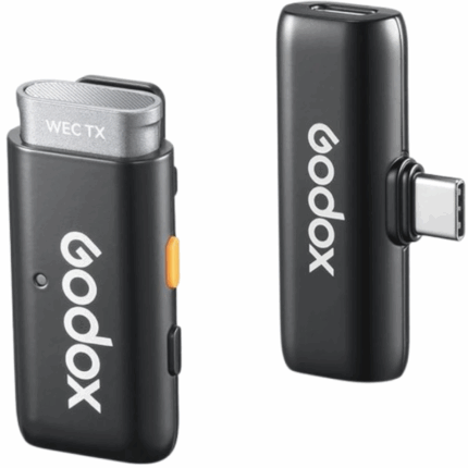 GODOX WEC Kit 1 Wireless Microphone for Camera/PC/Android/iPhone Wireless Lavalier mic with Noise Cancellation 656ft Transmission 8H Battery Life